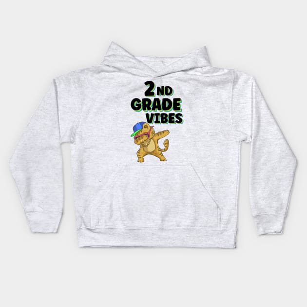 Second grade vibes - gift for second grade student Kids Hoodie by MerchByThisGuy